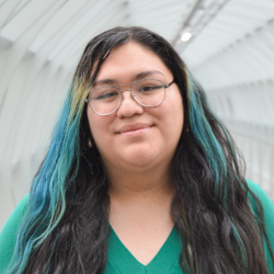 Headshot photo of OIA student employee Litzy Galvan